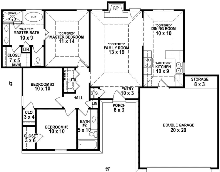 Main Floor Plan: 6-1937