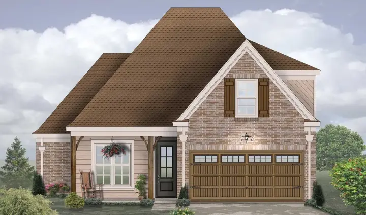 Traditional house plans 6-1953 - front exterior, 1,802 sq ft, 4 bed, 2 bath house plans | Monster House Plans