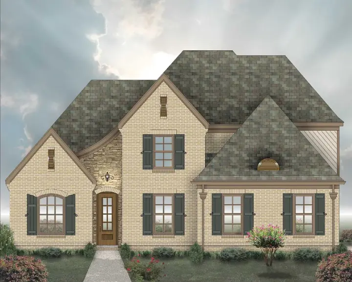 French Country house plans 6-1966 - front exterior, 2,595 sq ft, 4 bed, 3 bath house plans | Monster House Plans