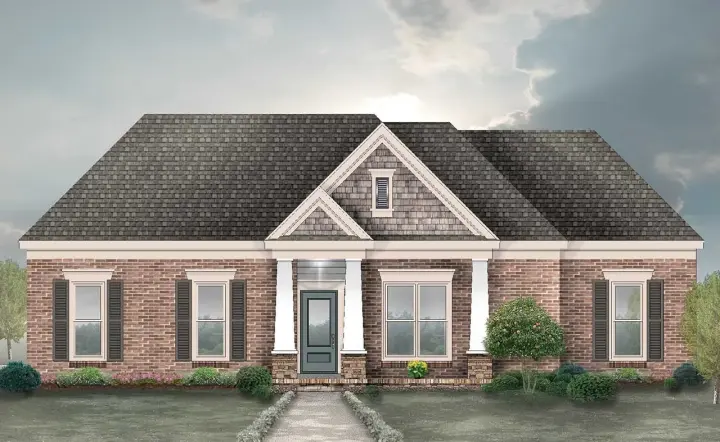 Craftsman house plans 6-1968 - front exterior, 1,890 sq ft, 3 bed, 2 bath house plans | Monster House Plans