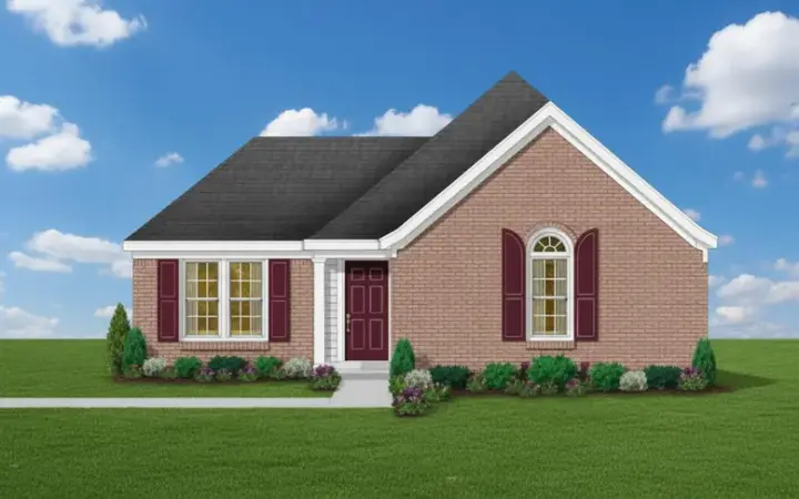 Traditional house plans 6-197 - front exterior, 1,212 sq ft, 3 bed, 2 bath house plans | Monster House Plans