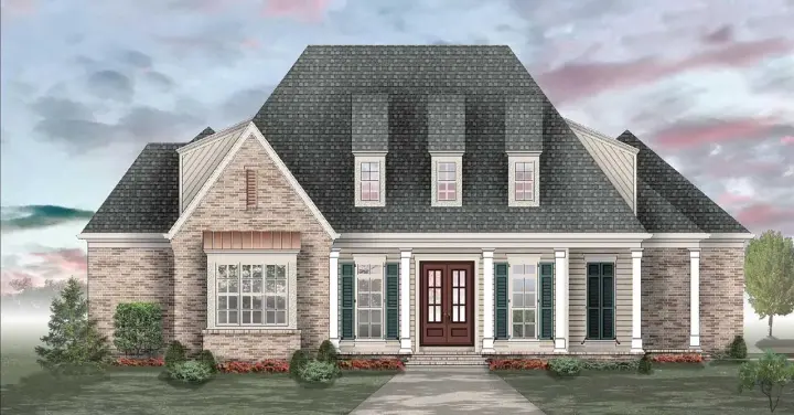 Southern house plans 6-1977 - front exterior, 2,887 sq ft, 4 bed, 3 bath house plans | Monster House Plans