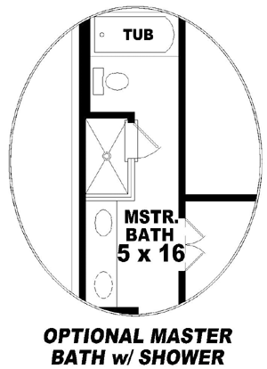European Style Home Design Plan: 6-198