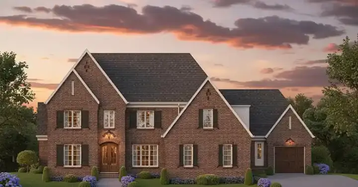 French Country house plans 6-2008 - front exterior, 4,324 sq ft, 5 bed, 4 bath house plans | Monster House Plans