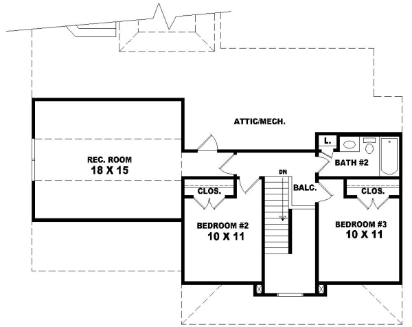 Upper/Second Floor Plan: 6-201