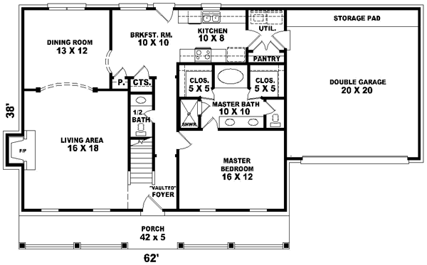 Main Floor Plan: 6-204