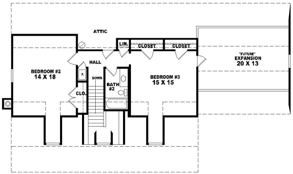 Upper/Second Floor Plan: 6-204