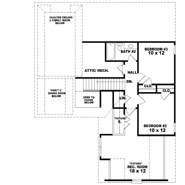Upper/Second Floor Plan: 6-208