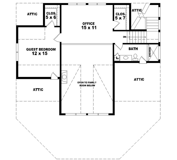 Upper/Second Floor Plan: 6-214