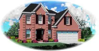 European house plans 6-229 - front exterior, 1,768 sq ft, 3 bed, 2 bath house plans | Monster House Plans