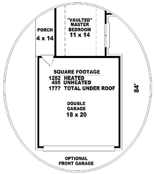 European Style Home Design Plan: 6-242