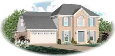 Southern Colonial house plans 6-259 - front exterior, 1,793 sq ft, 3 bed, 2 bath house plans | Monster House Plans