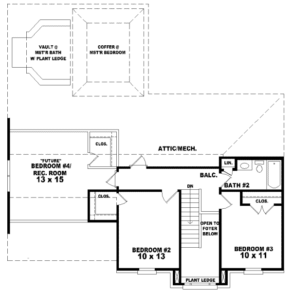 Upper/Second Floor Plan: 6-259