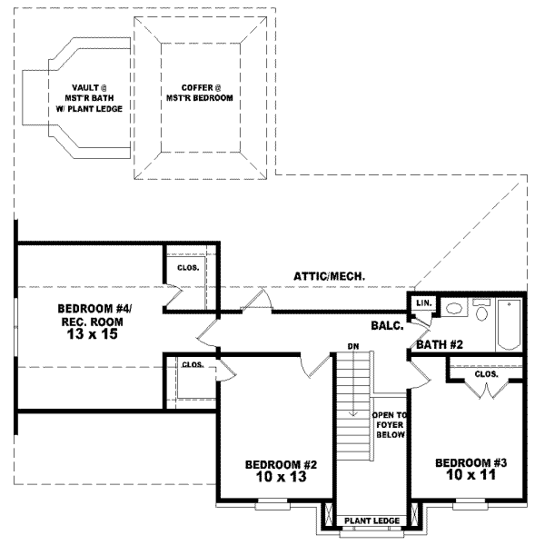 Upper/Second Floor Plan: 6-260