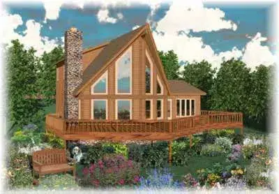 Coastal house plans 6-263 - front exterior, 1,828 sq ft, 3 bed, 3 bath house plans | Monster House Plans