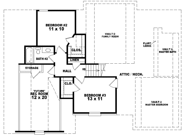 Upper/Second Floor Plan: 6-266