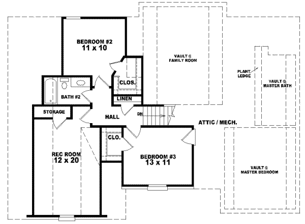 Upper/Second Floor Plan: 6-270