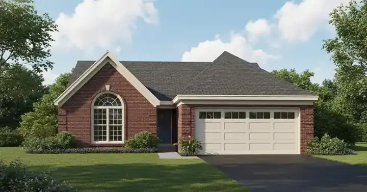 Traditional house plans 6-276 - front exterior, 1,360 sq ft, 3 bed, 2 bath house plans | Monster House Plans