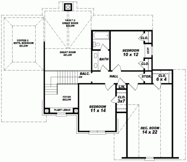 Upper/Second Floor Plan: 6-281