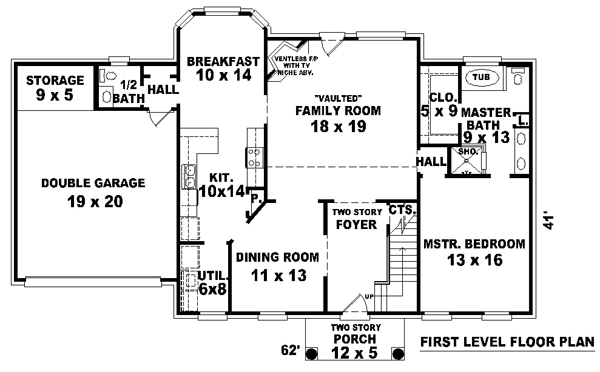 Main Floor Plan: 6-301