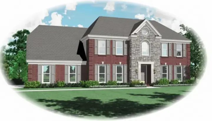 Southern Colonial house plans 6-306 - front exterior, 2,339 sq ft, 4 bed, 2 bath house plans | Monster House Plans