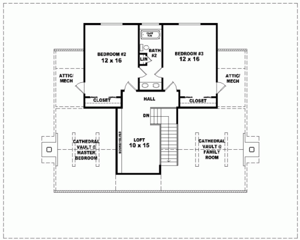 Upper/Second Floor Plan: 6-313