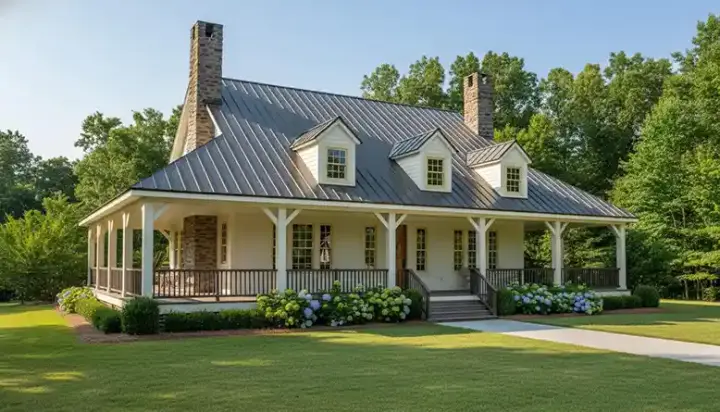 Country house plans 6-315 - front exterior, 2,200 sq ft, 3 bed, 2 bath house plans | Monster House Plans