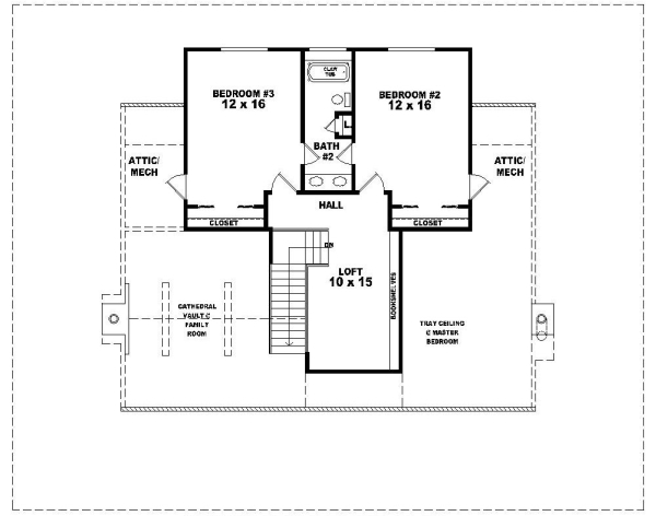 Upper/Second Floor Plan: 6-315
