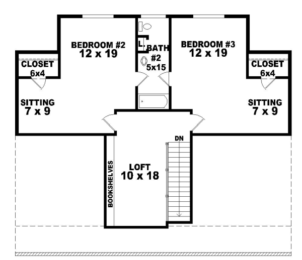 Upper/Second Floor Plan: 6-320