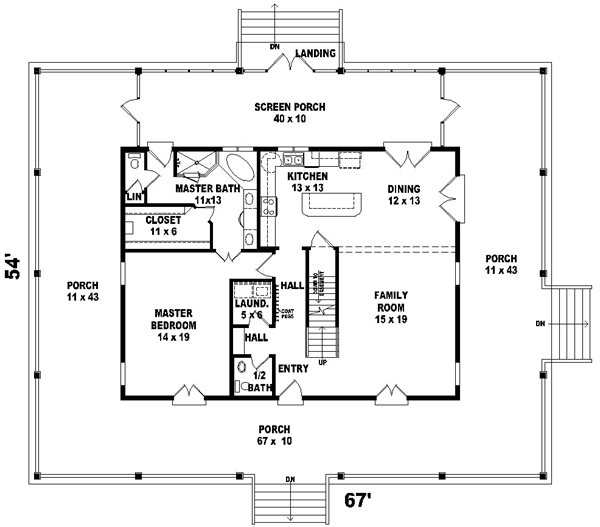 Main Floor Plan: 6-321