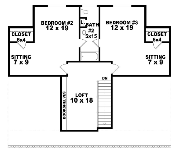Upper/Second Floor Plan: 6-324
