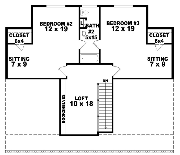 Upper/Second Floor Plan: 6-325