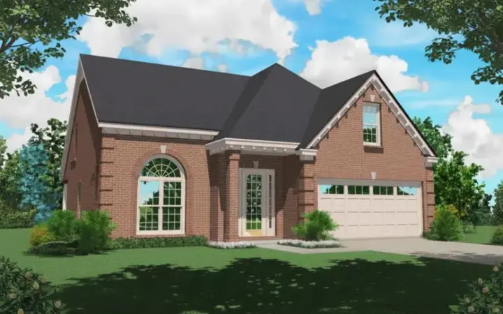 European house plans 6-329 - front exterior, 1,984 sq ft, 2 bed, 2 bath house plans | Monster House Plans