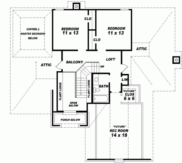 Upper/Second Floor Plan: 6-334