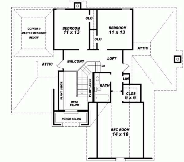 Upper/Second Floor Plan: 6-335