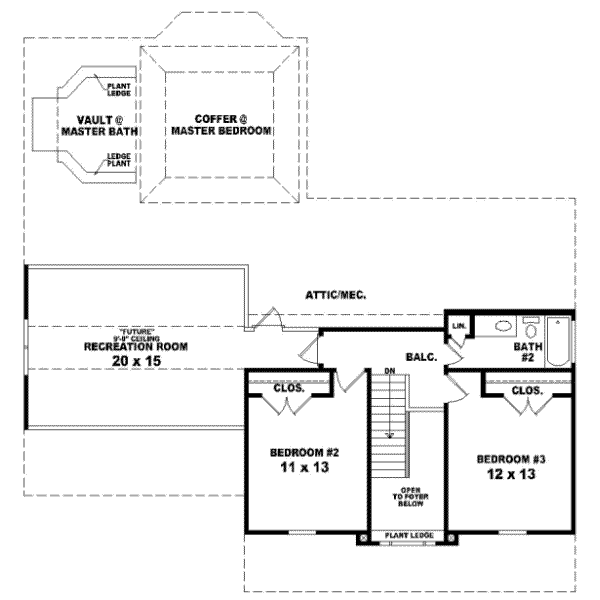 Upper/Second Floor Plan: 6-336