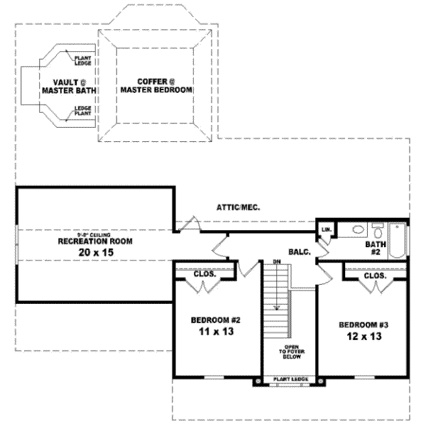 Upper/Second Floor Plan: 6-337