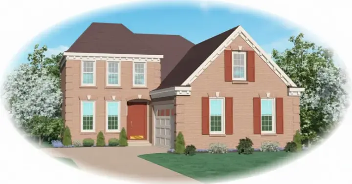 Southern Colonial house plans 6-344 - front exterior, 2,013 sq ft, 3 bed, 2 bath house plans | Monster House Plans