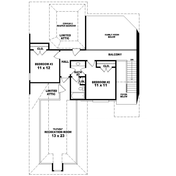 Upper/Second Floor Plan: 6-345