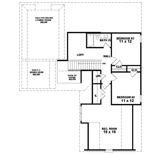 Upper/Second Floor Plan: 6-348
