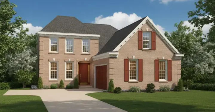 European house plans 6-349 - front exterior, 2,366 sq ft, 3 bed, 2 bath house plans | Monster House Plans
