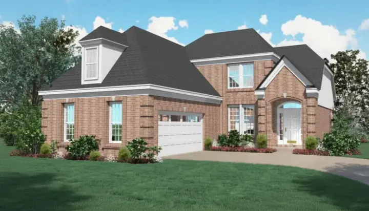 European house plans 6-350 - front exterior, 2,347 sq ft, 3 bed, 2 bath house plans | Monster House Plans