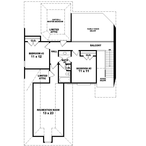 Upper/Second Floor Plan: 6-350