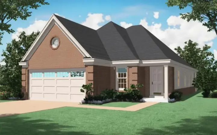 Traditional house plans 6-353 - front exterior, 1,469 sq ft, 3 bed, 2 bath house plans | Monster House Plans