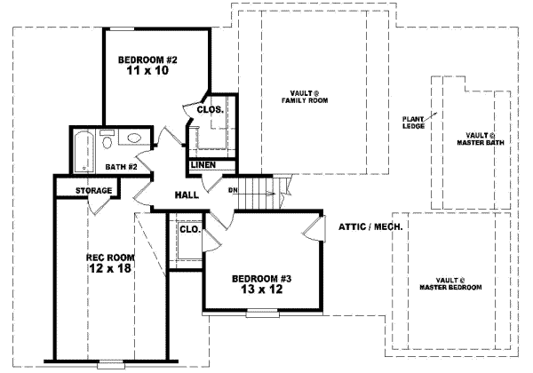 Upper/Second Floor Plan: 6-361