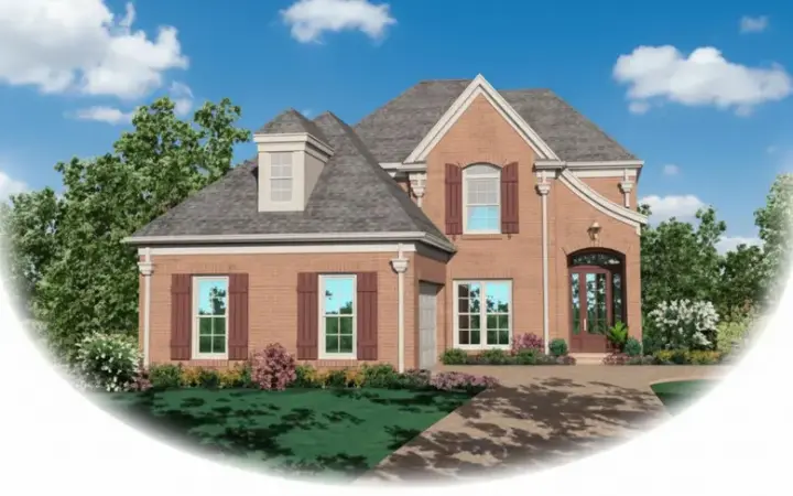 French Country house plans 6-372 - front exterior, 2,489 sq ft, 3 bed, 2 bath house plans | Monster House Plans