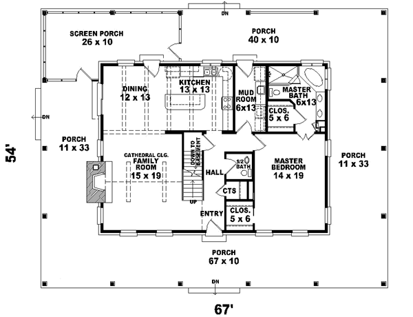 Main Floor Plan: 6-391