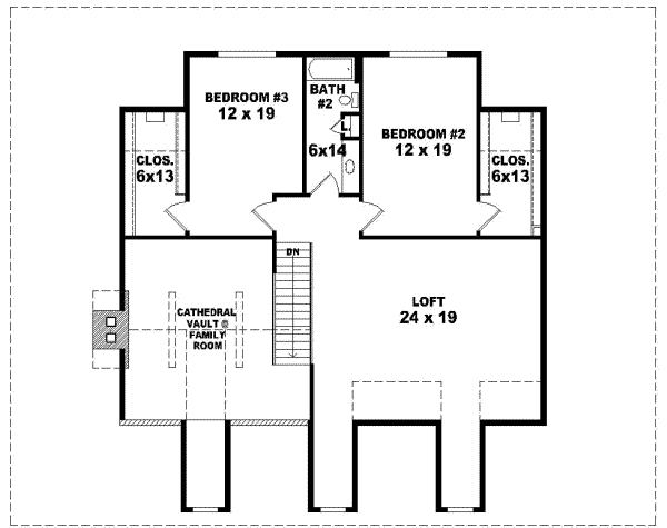 Upper/Second Floor Plan: 6-391