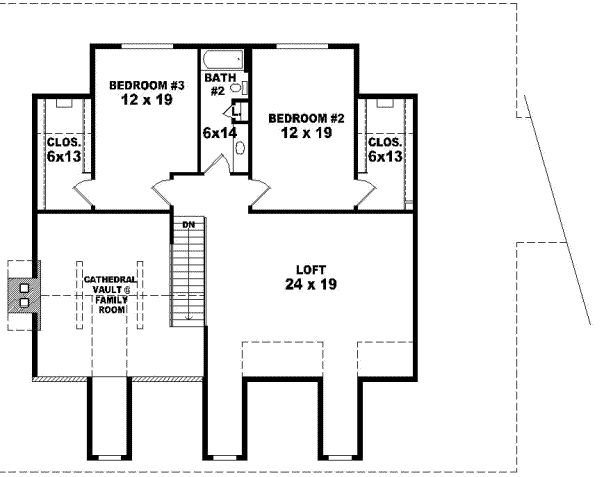 Upper/Second Floor Plan: 6-392