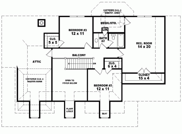 Upper/Second Floor Plan: 6-400
